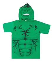 Comprar Remera Capucha Super Heroes Marvel Disney Nene Niño Hulk