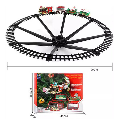 Decoración Navideña Con Forma De Tren Y Árbol De Navidad