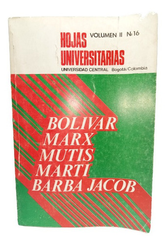Hojas Universitarias - Bolívar - Universidad Central - 1983