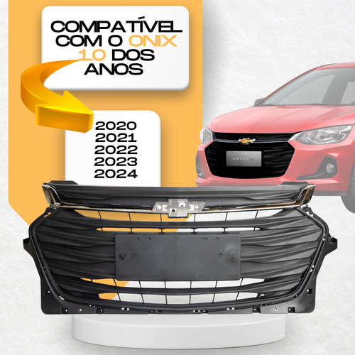 Grade Dianteira Onix 2020 2021 2022 2023 2024 Friso Cromado