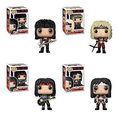 Funko Pop Rocks: Motley Crue - Juego De 4 Figuras De Vinilo