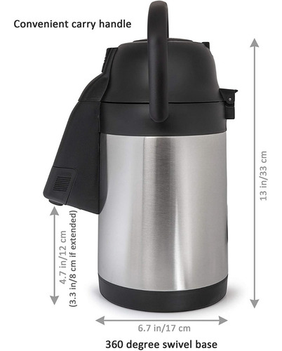 Imagen 3 de 4 de Termo De Café De 3 Litros