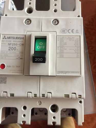 Breaker Industrial Mitsubishi 200 Amp