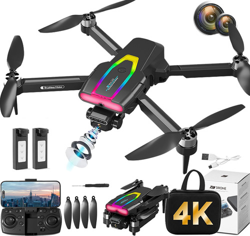 Mini Drone Sin Escobillas Con 8k Hd Cámara Dual 2 Baterías