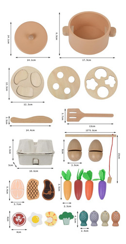 Accesorios De Cocina Play De Madera Toy De Cocina Toy