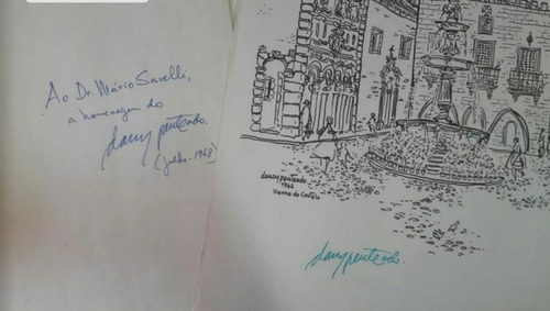 Darcy Penteado Autografado E Dedicado Bico De Pena Aprimoro