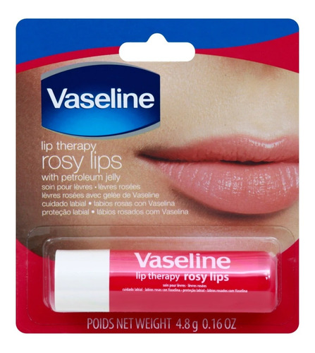 Bálsamo Vaseline Para Labios Lip Therapy Rosy Lips