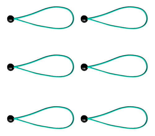 6 Piezas Tensor Reutilizable Tensor De Goma Verde
