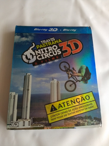 Blu-ray Travis Pastrana Nitro Circus O Filme 3d + 2d