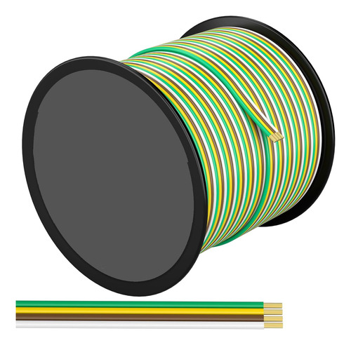 Suzco Cable De Extensión De 4 Vías De  14 De 200 Pies, 4 Vía