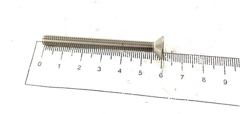 Parafuso Cabeça Chata Allen M6 X 60mm Inox - 02