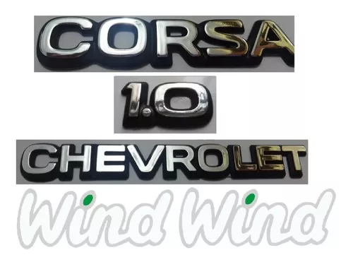 Par Adesivo Chevrolet Corsa Wind Super Resinado Ws011