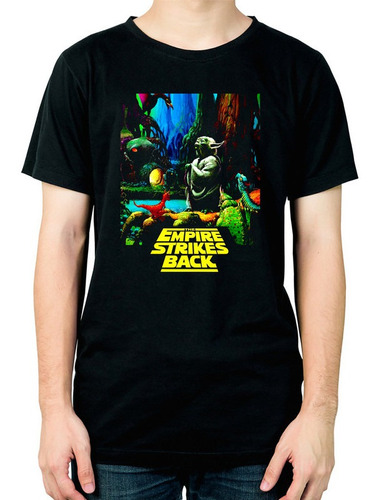 Remera Star Wars El Imperio Contraataca  Yoda 54 Dtg Minos