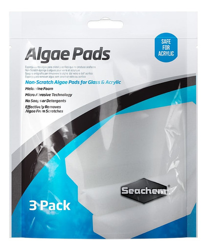 Seachem Algae Pads - Esponja Limpia-algas No Rayan -pack X3