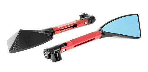 Imagem 1 de 3 de Retrovisor Esportivo Tomok Vermelho Yamaha Fz6 600 N 2008