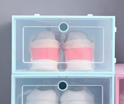 Imagen 10 de 10 de Pack 6 Caja Zapatos Organizador Armable Apilable Almacenaje