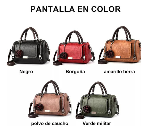 Bolso Bandolera Con Colgante De Flores Para Mujer