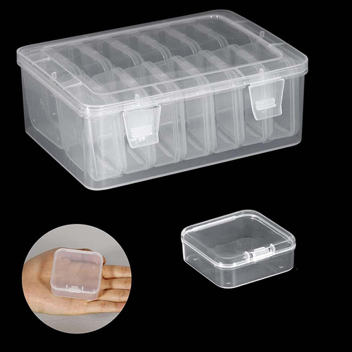 Caja De Almacenamiento De Cuentas Con 14 Gird Diamond Art