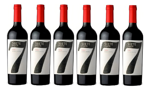 Caja X 6 - Estrella De Los Andes - 7 Pasos Malbec Roble