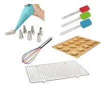 Comprar Set Reposteria Cocina Espatula Rejilla Batidor Manga Picos