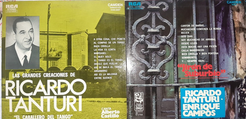 2 Vinilos Ricardo Tanturi Caballero Del Tango Jirón De Subur