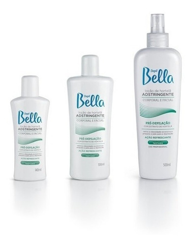 Loção Adstringente Hortelã Depil Bella Pré-depilação 500ml