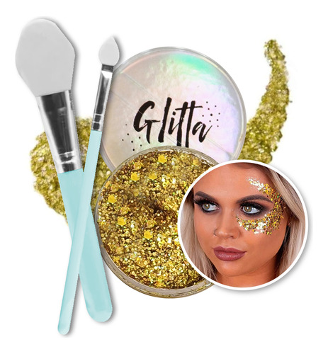 Gel Glitter Gliter Para Maquillaje Artístico Easy Glitta