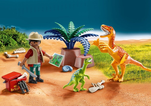 Imagen 4 de 7 de Playmobil Maletin Dinosaurios 70108 Dinos 18 Pc Ink Educando