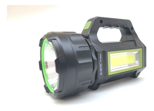 Refletor Holofote Emergência Led Recarregável Portátil Carcaça Verde-musgo Luz Branco-frio