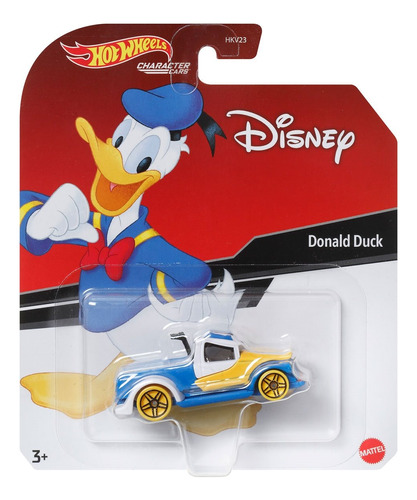 Donald Duck Disney Hot Wheels Character Cars Pato Donald