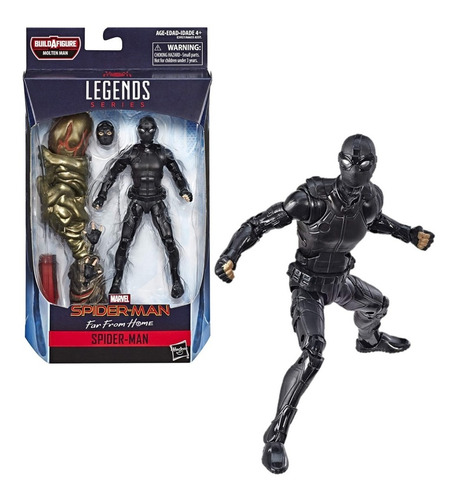 Spider Man Black Suit Figura Far From Home B A F Molten Man