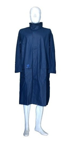 Impermeable Para Lluvia En Poliuretano Azul, Marca Glaciar