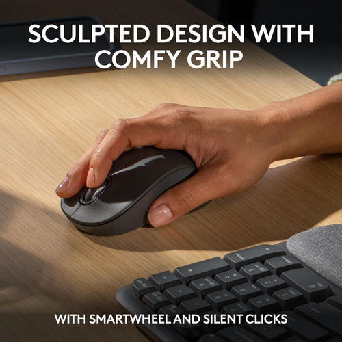 Logitech Wave Keys Mk670 Combo, Teclado Ergonómico Inalámbri