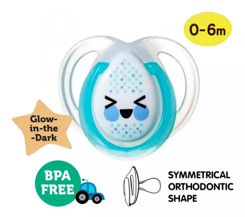 Chupetes Night Time 0-6 Meses Tommee Tippee