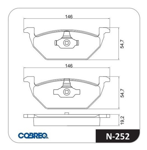 Imagen 7 de 7 de Pastillas De Freno Delanteras Suran 1.6 Sist Teves S/ Cable