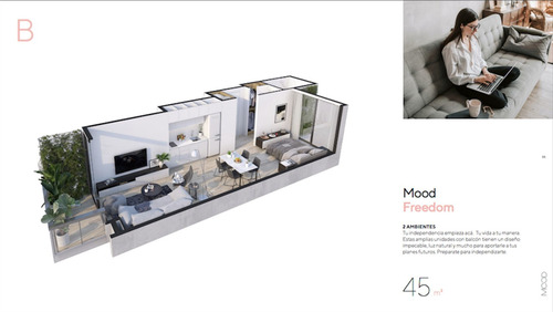 Imagen 9 de 11 de 2 Ambientes Venta Palermo A Estrenar Edificio Mood