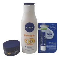 Comprar Kit Nivea Firmador Q10 200ml+nivea Creme+nivea Labial
