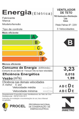 Ventilador De Teto Volare Rose/cobre Vd42 Pétalo Palmae Tb