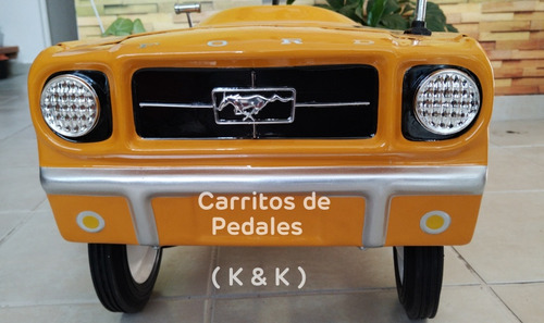 Carritos De Pedales Apache Mustang No /solo Emblema Parrila