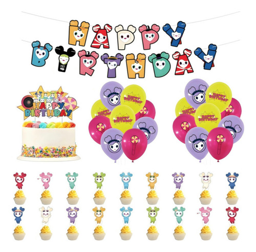. Twice Set Globos Decoracion De Cumpleañosfeliz Cumpleaños