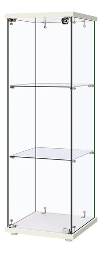 Vitrina De Cristal 3 Capas 40 X 40 X 120 Cm Con Cerradura