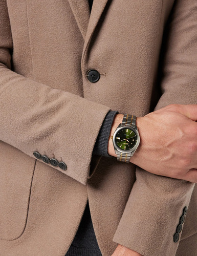 Seiko Reloj Clásico De Cuarzo Verde Esfera Para Hombre Sur