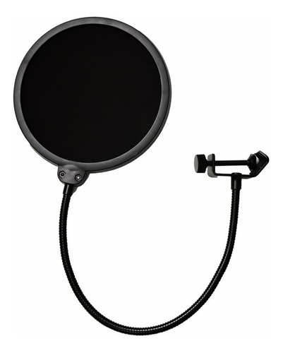 Kit Arcano Microfone Am-black-1 + Am-f1 + Pedestal Pmv Cor Preto
