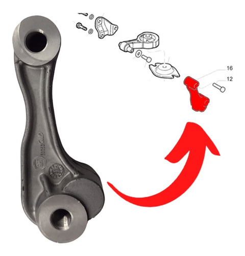 Suporte Coxim Cambio Fiat Uno Palio Mobi Fiorino Original