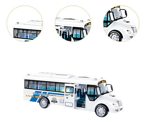 Ônibus Escolar Interativo Para Crianças, Brinquedo Policial