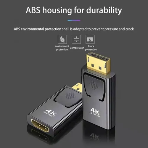 Adaptador 2pcs Displayport A Hdmi 4k | Conexión Profesional