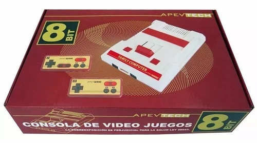 Family Game 8 Bit Apevtech Retro 2 Joystick 5 Juegos En Memoria Once