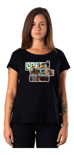 Remeras Mujer Gta San Andreas Videojuegos |de Hoy No Pasa| 7