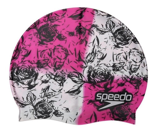 Touca Natação Speedo Special Edition Proteção Cabelo Piscina Cor Rosas Touca Natação Speedo Special Edition Profissional Conforto