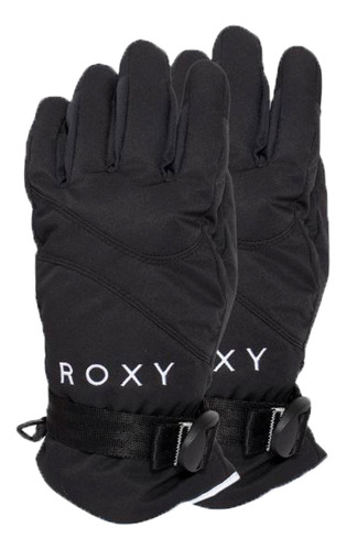 Guantes Roxy Snow Mujer Jetty Solid Negro Ras